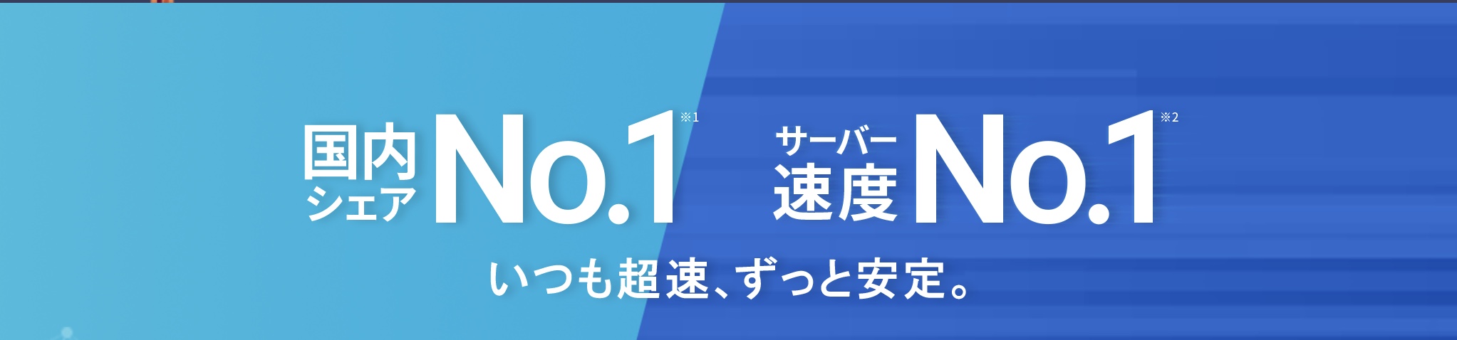 国内シェアNo.1のレンタルサーバー